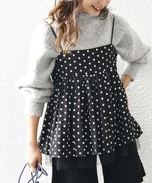 bon_meur | bon_meur: フラワー エンブロイダリー キャミ ブラウス(シャツ/ブラウス)