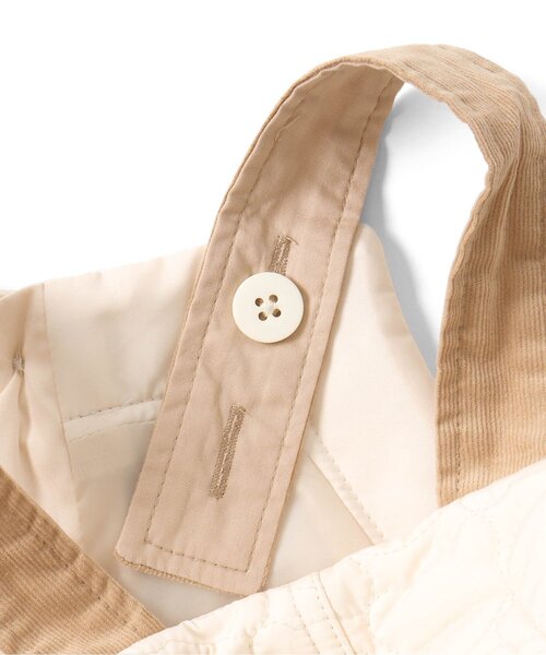 apres les cours(アプレレクール)の「tiny bear キルティングサロペット(サロペット/オーバーオール・キッズ・ベージュ・90/100/110)」の17枚目の写真