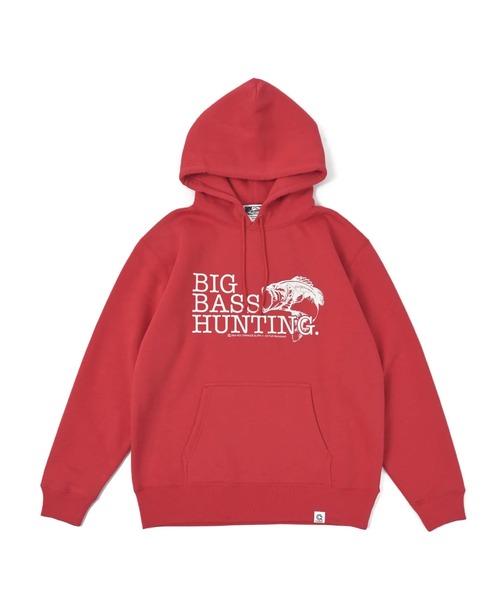 NOTHINKER（ノーシンカー）の「BIG BASS HUNTING BITE Hoodie（パーカー・メンズ・オリーブ/グレー系その他/レッド・LARGE/MEDIUM/X-LARGE）」の3枚目の写真