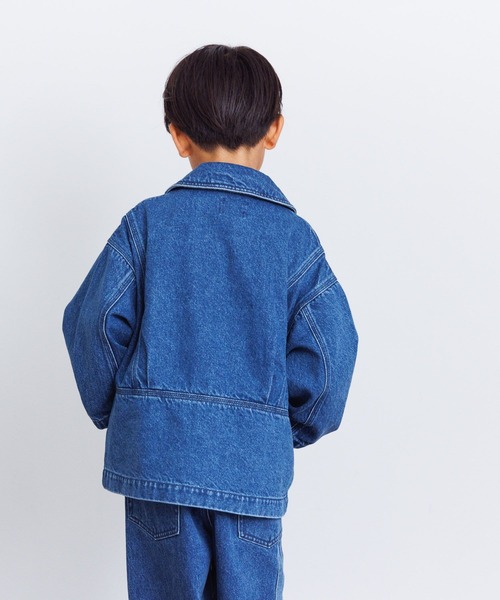 LOWRYS FARM(ローリーズファーム)の「デニムカバーオール 993723(デニムジャケット・キッズ・ブルー/ケミカルウォッシュ・130cm/110cm/150cm/120cm/140cm)」の10枚目の写真