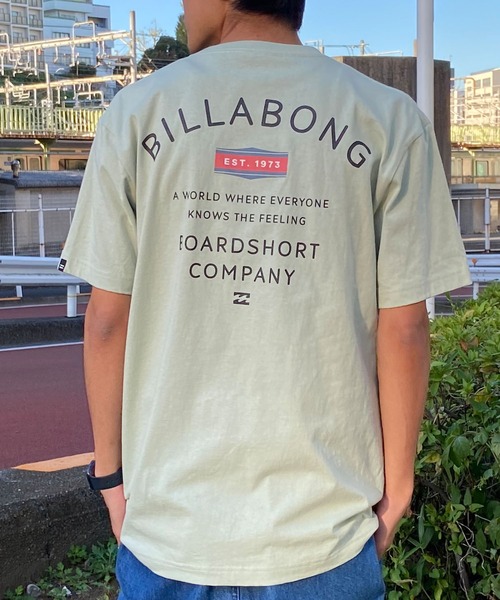 BILLABONG(ビラボン)の「BILLABONG/ビラボン 半袖Tシャツ バックプリント クルーネック BE011-205(Tシャツ/カットソー・メンズ・ホワイト/セージグリーン/ブラック・S/M/L/XL/2XL)」の3枚目の写真