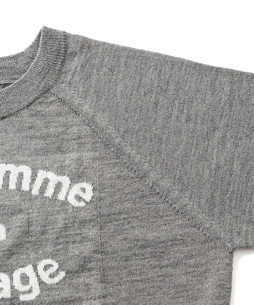 BEAMS LIGHTS Men's（ビームスライツ メンズ）の「BEAMS LIGHTS / メッセージクルーネックニット（ニット/セーター・メンズ・ブラック/グレー・MEDIUM/SMALL/LARGE）」の4枚目の写真