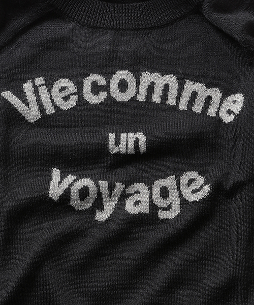 BEAMS LIGHTS Men's（ビームスライツ メンズ）の「BEAMS LIGHTS / メッセージクルーネックニット（ニット/セーター・メンズ・ブラック/グレー・MEDIUM/SMALL/LARGE）」の7枚目の写真