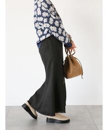 ehka sopo | フリンジツイードマーメイドスカート(スカート)