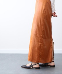 【FABIO RUSCONI】スクエアトウバックバンドパンプス FABIO RUSCONI - スリムスクエアトウバックバンドパンプス