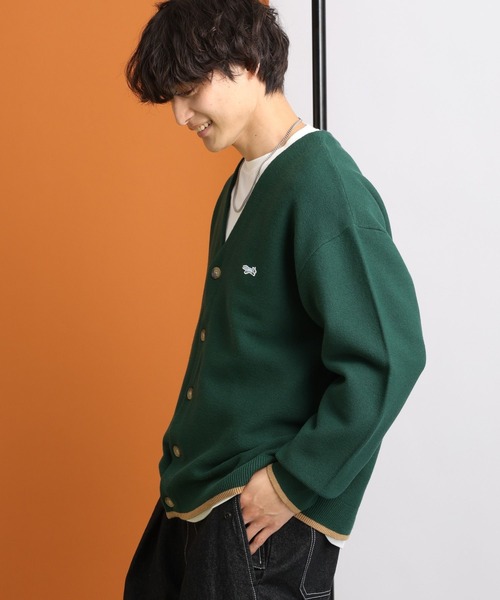 PENNEYS（ぺニーズ）の「【THE FOX】ワンポイントロゴ/ルーズガーターニットカーディガン（カーディガン/ボレロ・メンズ・ネイビー/ブルー/グリーン/ホワイト・MEDIUM/LARGE）」の14枚目の写真