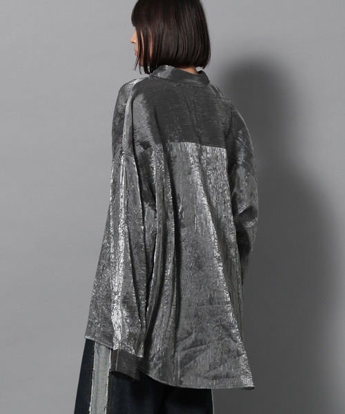 Anui(アニュイ)の「【UNISEX】グリッターシャツ(シャツ/ブラウス・レディース・オフホワイト/グレー・MEDIUM)」の15枚目の写真