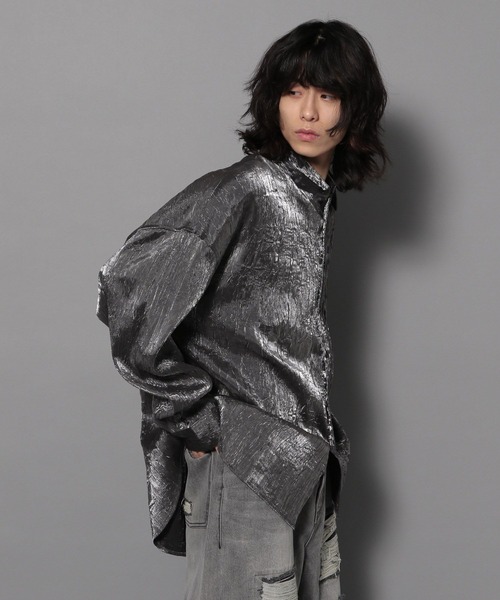 Anui(アニュイ)の「【UNISEX】グリッターシャツ(シャツ/ブラウス・レディース・オフホワイト/グレー・MEDIUM)」の19枚目の写真