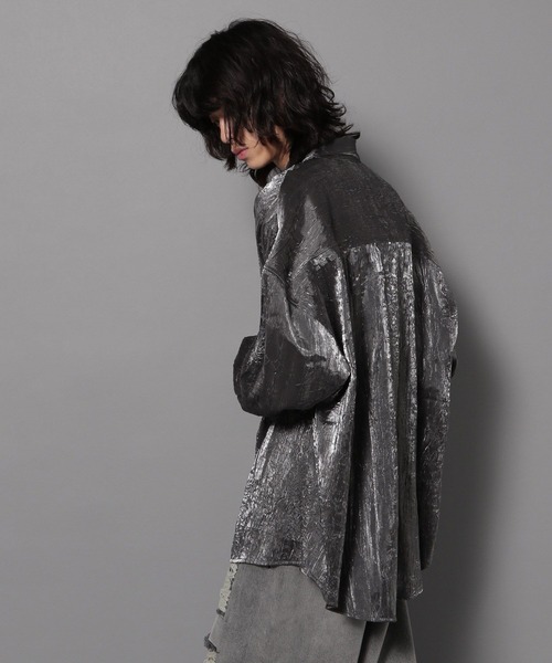 Anui(アニュイ)の「【UNISEX】グリッターシャツ(シャツ/ブラウス・レディース・オフホワイト/グレー・MEDIUM)」の21枚目の写真