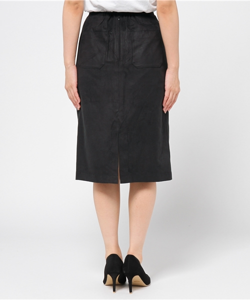 Khaju（カージュ）の「Khaju:フェイクスエードタイトスカート（スカート・レディース・ブラック/キャメル・ONE SIZE）」の5枚目の写真