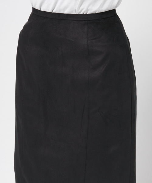 Khaju（カージュ）の「Khaju:フェイクスエードタイトスカート（スカート・レディース・ブラック/キャメル・ONE SIZE）」の6枚目の写真