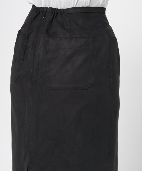 Khaju（カージュ）の「Khaju:フェイクスエードタイトスカート（スカート・レディース・ブラック/キャメル・ONE SIZE）」の7枚目の写真