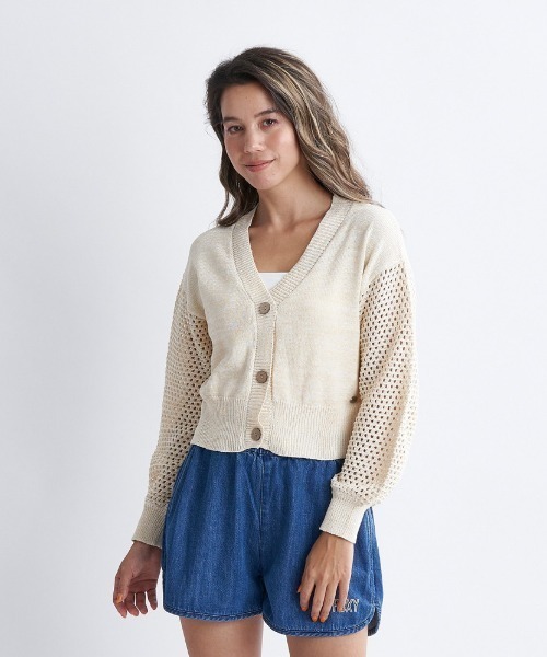 ROXY（ロキシー）の「BLOOMING DAYS/ロキシーショートレングスカーディガン（カーディガン/ボレロ・レディース・ホワイト/レッド/ブルー・SMALL/MEDIUM/LARGE）」の15枚目の写真