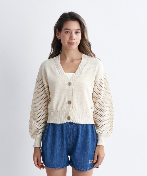 ROXY（ロキシー）の「BLOOMING DAYS/ロキシーショートレングスカーディガン（カーディガン/ボレロ・レディース・ホワイト/レッド/ブルー・SMALL/MEDIUM/LARGE）」の17枚目の写真