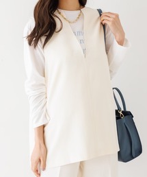 abahouse mavie | 【セットアップ対応】ダブルクロスオーバーベスト(ベスト)