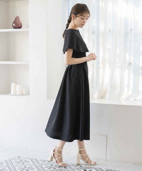 NOELA（ノエラ）の「【WEB限定】ケープ付きワンピース（ワンピース・レディース・その他1/ブラック/オフホワイト・S/M）」の17枚目の写真