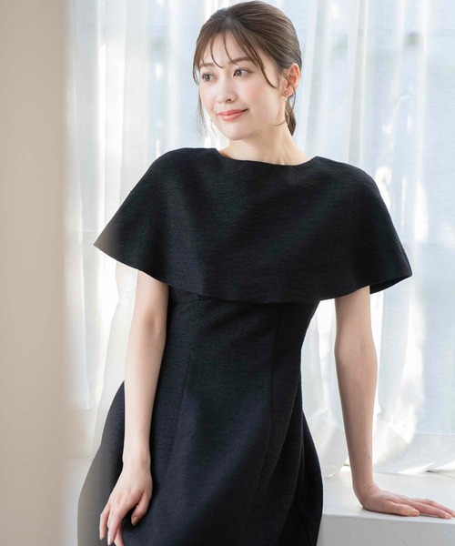 NOELA（ノエラ）の「【WEB限定】ケープ付きワンピース（ワンピース・レディース・その他1/ブラック/オフホワイト・S/M）」の18枚目の写真