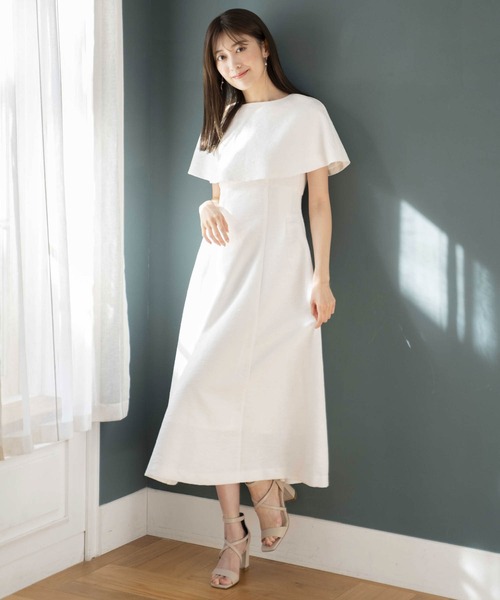 NOELA（ノエラ）の「【WEB限定】ケープ付きワンピース（ワンピース・レディース・その他1/ブラック/オフホワイト・S/M）」の10枚目の写真