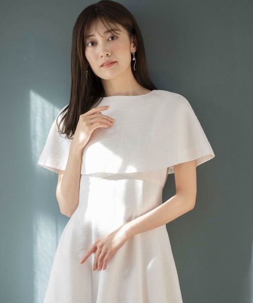 NOELA（ノエラ）の「【WEB限定】ケープ付きワンピース（ワンピース・レディース・その他1/ブラック/オフホワイト・S/M）」の12枚目の写真