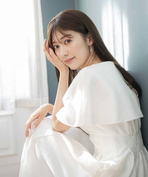 NOELA（ノエラ）の「【WEB限定】ケープ付きワンピース（ワンピース・レディース・その他1/ブラック/オフホワイト・S/M）」の14枚目の写真