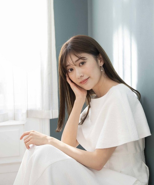 NOELA（ノエラ）の「【WEB限定】ケープ付きワンピース（ワンピース・レディース・その他1/ブラック/オフホワイト・S/M）」の5枚目の写真