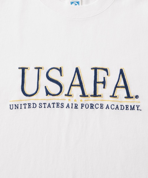 DISCUS ATHLETIC(ディスカス アスレチック)の「【DISCUS×University】ヴィンテージライク USエアフォース カレッジデザイン オーバーサイズ半袖Tシャツ(Tシャツ/カットソー・メンズ・オートミール/ブルー/ホワイト系3/ホワイト系/ホワイト/スミクロ・L/M)」の7枚目の写真