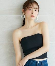 miclat | 大きいサイズ  リブチューブトップ  miclat(キャミソール)