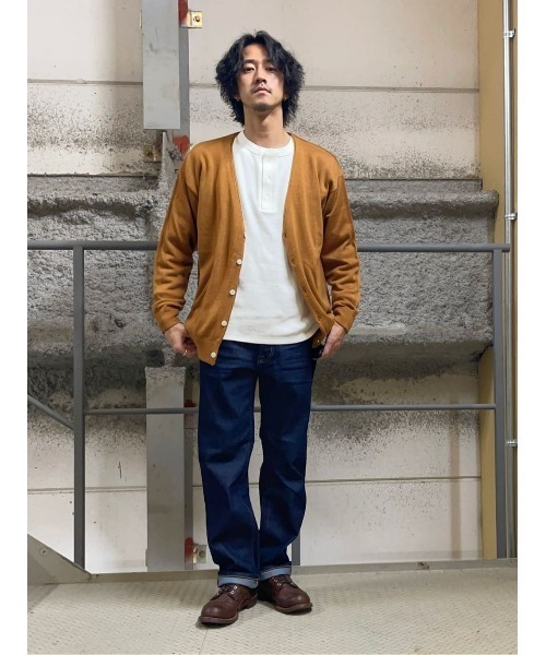 BACK NUMBER（バックナンバー）の「【BACK NUMBER】ハニカムヘンリーネック長袖Ｔシャツ（Tシャツ/カットソー・メンズ・ブラック/グレー/ホワイト・S/M/L/XL/XXL）」の19枚目の写真