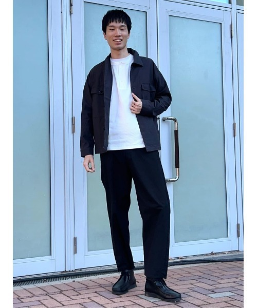 BACK NUMBER（バックナンバー）の「【BACK NUMBER】ハニカムヘンリーネック長袖Ｔシャツ（Tシャツ/カットソー・メンズ・ブラック/グレー/ホワイト・S/M/L/XL/XXL）」の20枚目の写真