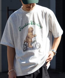 Franklin Climbing | 【Franklin Climbing/フランクリンクライミング】ラブラドゥールドッグ&e-BIKEグラフィック プリントTシャツ(Tシャツ/カットソー)