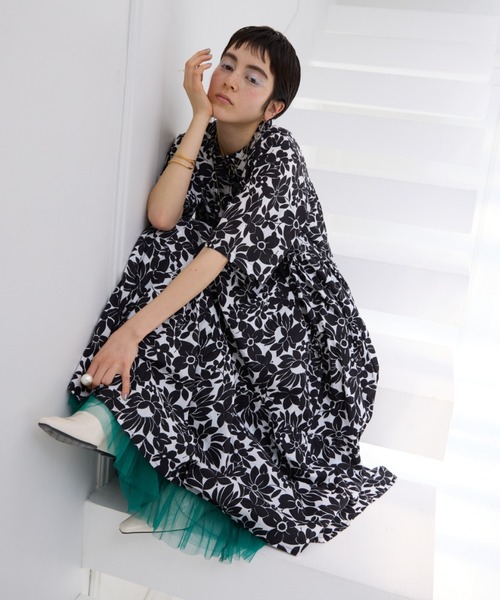 オリジナルプリントリゾートワンピース（ワンピース）｜manana suerte