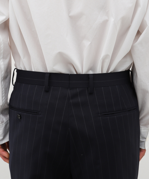 EDIFICE（エディフィス）の「【La.French】2タックパンツ (CERRUTIブルーストライプ)（スラックス・メンズ・ダークブルー・46/48/44）」の7枚目の写真