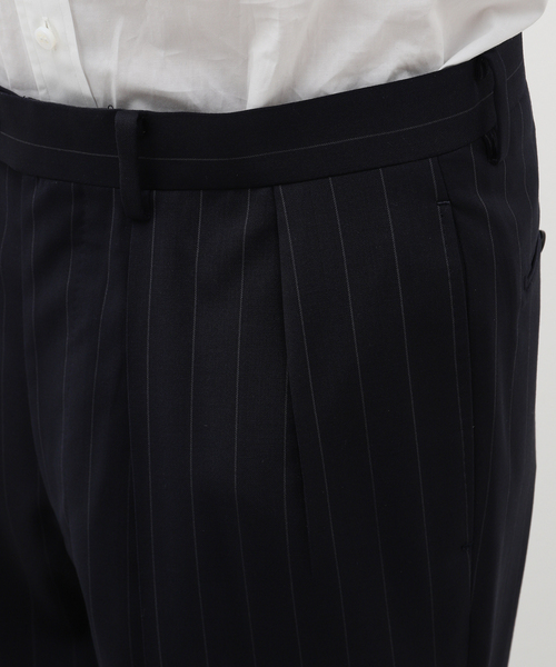 EDIFICE（エディフィス）の「【La.French】2タックパンツ (CERRUTIブルーストライプ)（スラックス・メンズ・ダークブルー・46/48/44）」の11枚目の写真