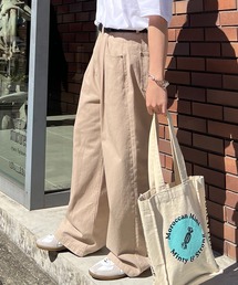 ナチュラルシルエット カツラギワイドパンツ【Confirm】
