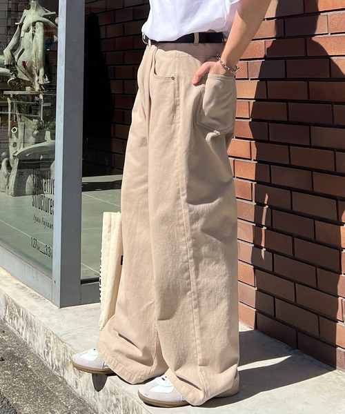 Confirm(コンファーム)の「ナチュラルシルエット カツラギワイドパンツ【Confirm】(その他パンツ・メンズ・ナチュラル/ベージュ/ブラック・M/L)」の11枚目の写真