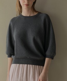 CURVE SLEEVE KNIT TOPS