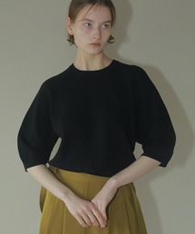 CURVE SLEEVE KNIT TOPS