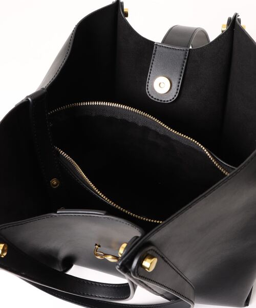 NiiNa（ニーナ）の「【NiiNa】【高品質牛革】本革レザー2wayトートバッグ（インナーポーチ付き）（トートバッグ・レディース・ブラック/ブラウン・FREE）」の11枚目の写真