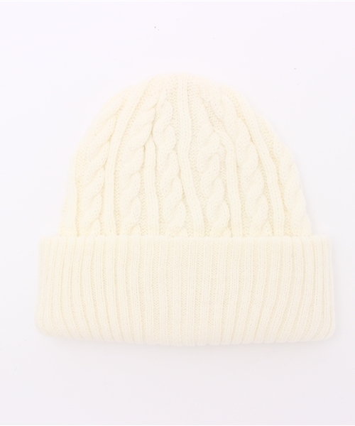 WEGO（ウィゴー）の「◆WEGO/ケーブルニットキャップ（ニットキャップ/ビーニー・メンズ・ブラック/ネイビー/ホワイト/ワイン/杢グレー・FREE）」の14枚目の写真