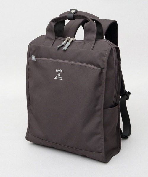 anello(アネロ)の「CABIN キャビン 撥水加工 10ポケット A4対応 トート型リュック 18L(バックパック/リュック・レディース・グレイッシュベージュ/ブラック/スミクロ・FREE)」の5枚目の写真