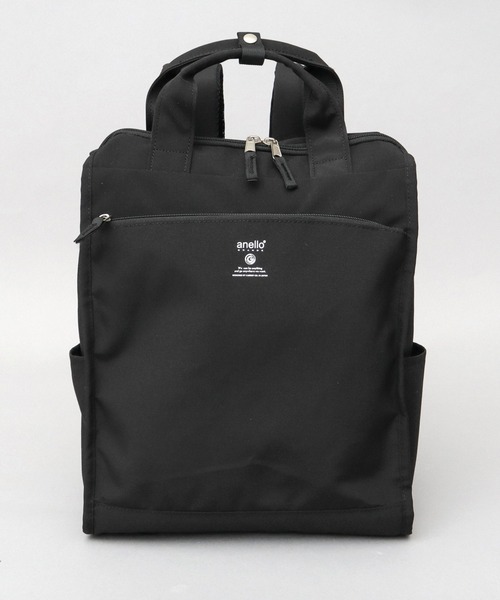 anello(アネロ)の「CABIN キャビン 撥水加工 10ポケット A4対応 トート型リュック 18L(バックパック/リュック・レディース・グレイッシュベージュ/ブラック/スミクロ・FREE)」の13枚目の写真