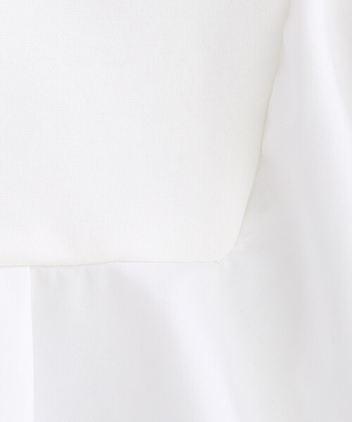index(インデックス)の「◆異素材アシメペプラムトップス【洗濯機洗い可/ストレッチ】(Tシャツ/カットソー・レディース・ブラック/チャコールグレー/オフホワイト・40/38/42/36)」の7枚目の写真