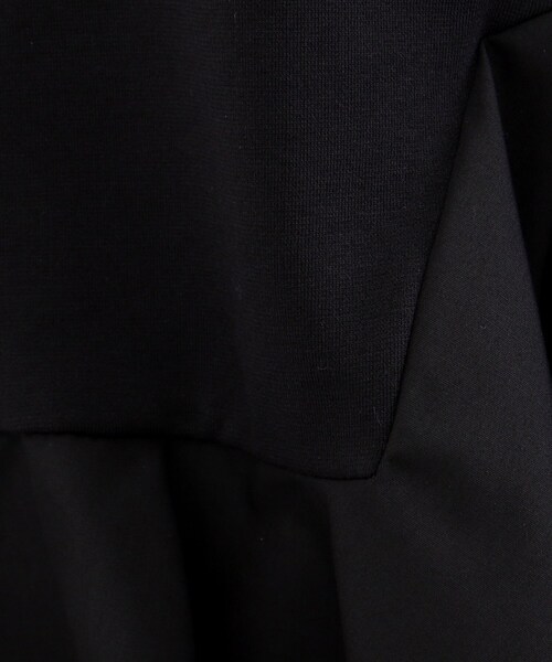 index(インデックス)の「◆異素材アシメペプラムトップス【洗濯機洗い可/ストレッチ】(Tシャツ/カットソー・レディース・ブラック/チャコールグレー/オフホワイト・40/38/42/36)」の15枚目の写真