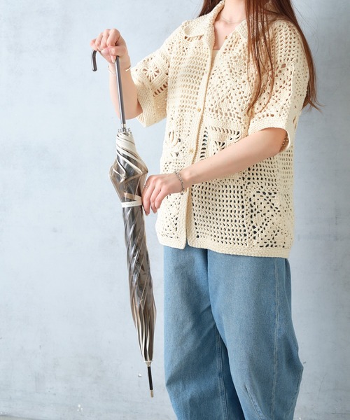 BIRTHDAY BAR(バースデイバー)の「クリアアンブレラ カラーパイピング(長傘・レディース・ブラウン/クリア・フリー)」の11枚目の写真