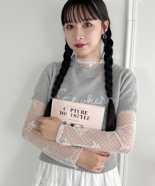 Loueme（ルエム）の「ドットリボンシアートップス（Tシャツ/カットソー・レディース・ブラック/ホワイト・FREE）」の18枚目の写真