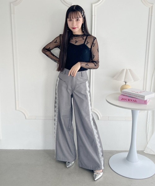 Loueme（ルエム）の「ドットリボンシアートップス（Tシャツ/カットソー・レディース・ブラック/ホワイト・FREE）」の14枚目の写真