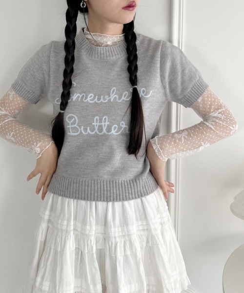 Loueme（ルエム）の「ドットリボンシアートップス（Tシャツ/カットソー・レディース・ブラック/ホワイト・FREE）」の17枚目の写真