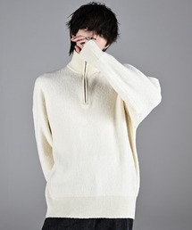 ADRER（アドラー）の「fuwamochi half zip knit / フワモチハーフジップニット（ニット/セーター）」