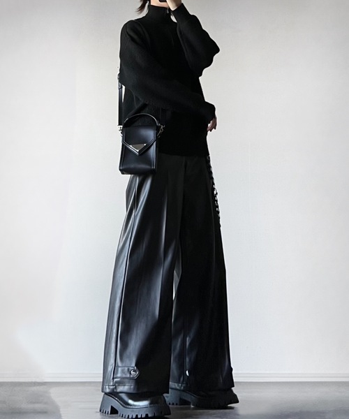 セール】fuwamochi half zip knit / フワモチハーフジップニット