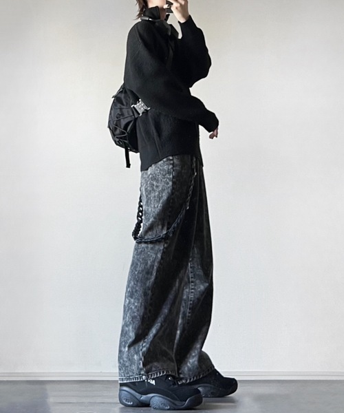 ADRER（アドラー）の「fuwamochi half zip knit / フワモチハーフジップニット（ニット/セーター・メンズ・ブラック/ホワイト/グレー・LARGE/MEDIUM/SMALL/X-SMALL/XX-SMALL）」の5枚目の写真